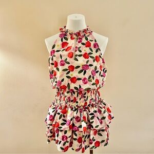 TCEC Floral Print Mini Dress